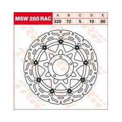 TRW LUCAS MSW285RAC motocyklowa pływająca tarcza hamulcowa DUCATI DIAVEL, MULTISTRADA 1200, STREETFIGHTER 848, MONSTER 796, 1100
