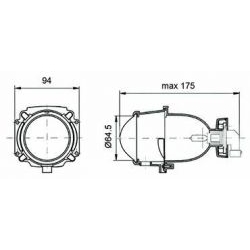 VICMA 7280 lampa reflektor przód soczewkowy