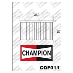 CHAMPION COF011 motocyklowy filtr oleju HF111 HONDA CB, CBR, CBX, CM, CMX, CX, GL, TRX, VT, VTR 250-680 1974-2014