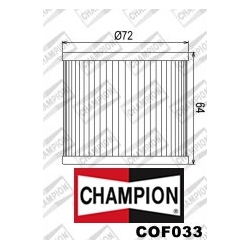 CHAMPION COF033 motocyklowy filtr oleju HF133