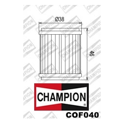 CHAMPION COF040 motocyklowy filtr oleju HF140