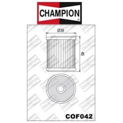 CHAMPION COF042 motocyklowy filtr oleju HF142