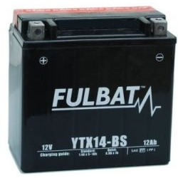 FULBAT YTX14-BS akumulator motocyklowy SUCHY AGM - kwas dołączony