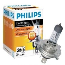 PHILIPS H4 PREMIUM Żarówka motocyklowa 60/55W 12V P43t-38