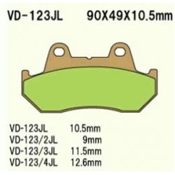 VESRAH VD-123JL Sintered motocyklowe klocki hamulcowe sklep motocyklowy MOTORUS.PL