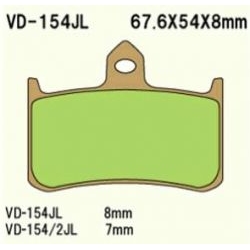 VESRAH VD-154JL Sintered motocyklowe klocki hamulcowe sklep motocyklowy MOTORUS.PL