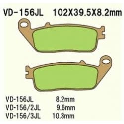 VESRAH VD-156JL Sintered motocyklowe klocki hamulcowe sklep motocyklowy MOTORUS.PL