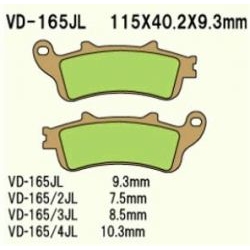 VESRAH VD-165JL Sintered motocyklowe klocki hamulcowe sklep motocyklowy MOTORUS.PL