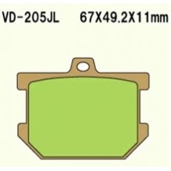 VESRAH VD-205JL Sintered motocyklowe klocki hamulcowe sklep motocyklowy MOTORUS.PL