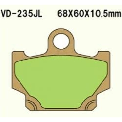 VESRAH VD-235JL Sintered motocyklowe klocki hamulcowe sklep motocyklowy MOTORUS.PL