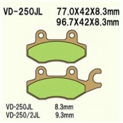 VESRAH VD-250JL Sintered motocyklowe klocki hamulcowe sklep motocyklowy MOTORUS.PL