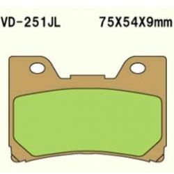 VESRAH VD-251JL Sintered motocyklowe klocki hamulcowe sklep motocyklowy MOTORUS.PL