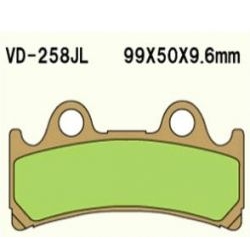 VESRAH VD-258JL Sintered motocyklowe klocki hamulcowe sklep motocyklowy MOTORUS.PL