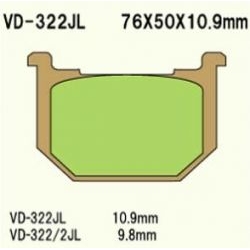 VESRAH VD-322JL Sintered motocyklowe klocki hamulcowe sklep motocyklowy MOTORUS.PL