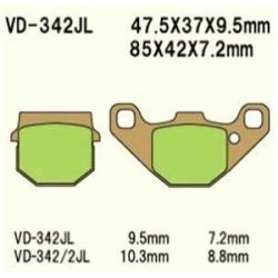 VESRAH VD-342JL Sintered motocyklowe klocki hamulcowe sklep motocyklowy MOTORUS.PL