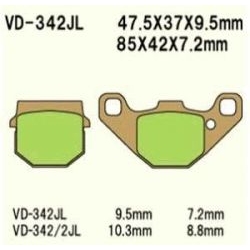 VESRAH VD-342/2JL Sintered motocyklowe klocki hamulcowe sklep motocyklowy MOTORUS.PL
