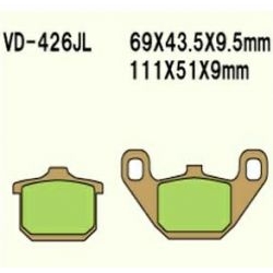 VESRAH VD-426JL Sintered motocyklowe klocki hamulcowe sklep motocyklowy MOTORUS.PL