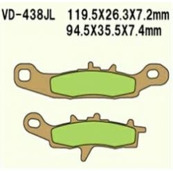 VESRAH VD-438JL Sintered motocyklowe klocki hamulcowe sklep motocyklowy MOTORUS.PL