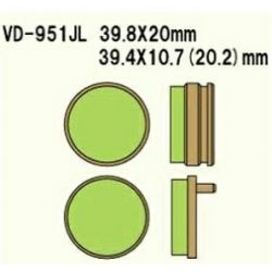 VESRAH VD-951JL Sintered motocyklowe klocki hamulcowe sklep motocyklowy MOTORUS.PL