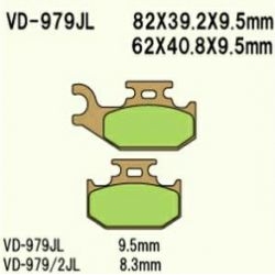 VESRAH VD-979JL Sintered motocyklowe klocki hamulcowe sklep motocyklowy MOTORUS.PL