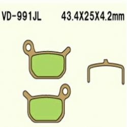 VESRAH VD-991JL Sintered motocyklowe klocki hamulcowe sklep motocyklowy MOTORUS.PL