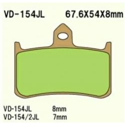 VESRAH VD-154RJL RACING klocki hamulcowe sklep motocyklowy MOTORUS.PL