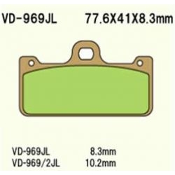 VESRAH VD-969RJL RACING klocki hamulcowe sklep motocyklowy MOTORUS.PL