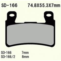 VESRAH VD-166 SEMI METALIC klocki hamulcowe HONDA CBR600F 99-00, CBR600F 01-07, CBR600F4 99-00, CBR900RR 98-99, CB1100 1