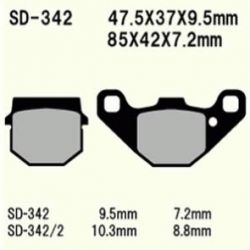 VESRAH VD-342/2 SEMI METALIC klocki hamulcowe sklep motocyklowy MOTORUS.PL