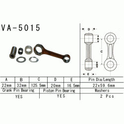 VESRAH VA-5015 korbowód HONDA CR250 02-07 sklep MOTORUS.PL