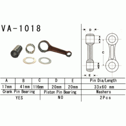 VESRAH VA-1018 korbowód HONDA TRX350 RANCHER 87-06 sklep MOTORUS.PL