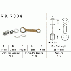 VESRAH VA-7004 korbowód SUZUKI RM125 87-96 sklep MOTORUS.PL