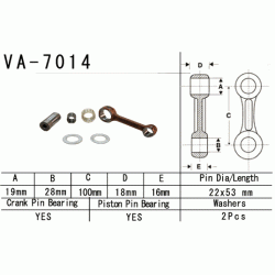 VESRAH VA-7014 korbowód SUZUKI RM125 97-98 sklep MOTORUS.PL