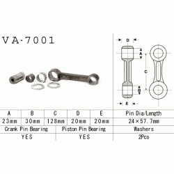 VESRAH VA-7001 korbowód SUZUKI RM250 89-98 sklep MOTORUS.PL