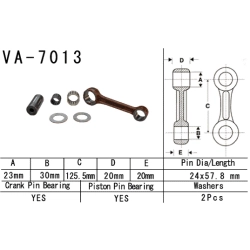 VESRAH VA-7013 korbowód SUZUKI RM 250 (96-02)