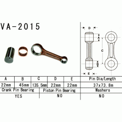 VESRAH VA-2015 korbowód YAMAHA YFM600 GRIZZLY 99-01 sklep MOTORUS.PL