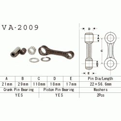 VESRAH VA-2009 korbowód YAMAHA YFS200 BLASTER sklep MOTORUS.PL