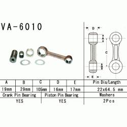 VESRAH VA-6010 korbowód YAMAHA YZ125 01-04 sklep MOTORUS.PL