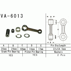 VESRAH VA-6013 korbowód YAMAHA YZ125 97-00 sklep MOTORUS.PL