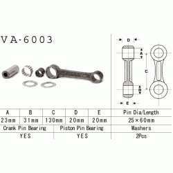 VESRAH VA-6003 korbowód YAMAHA YZ250 83-89 sklep MOTORUS.PL