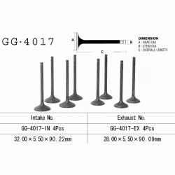 VESRAH GG-4017-IN zawór ssący KAWASAKI VN750 86-06