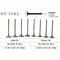 VESRAH GG-3042-EX zawór wydechowy SUZUKI DL650 04-13, SV650 99-10