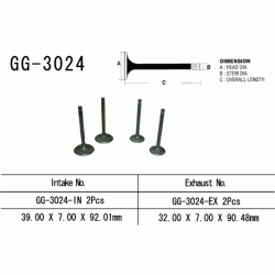 VESRAH GG-3024-EX zawór wydechowy SUZUKI GS500 E/F 1989-2010 MOTORUS.PL