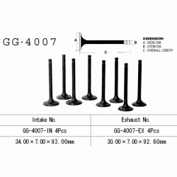 VESRAH GG-4007-IN zawór ssący Kawasaki KZ650 81-83, KZ750 80-82