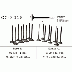 VESRAH GG-3018-IN zawór ssący Suzuki GSX1100, GSXR1100 86-90, GSF1200 S/SA