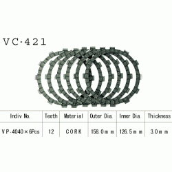 VESRAH VC-421 komplet motocyklowych tarcz sprzęgła sklep MOTORUS.PL