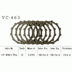 VESRAH VC-463 komplet motocyklowych tarcz sprzęgła sklep MOTORUS.PL