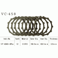 VESRAH VC-458 komplet motocyklowych tarcz sprzęgła sklep MOTORUS.PL