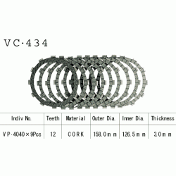 VESRAH VC-434 komplet motocyklowych tarcz sprzęgła sklep MOTORUS.PL