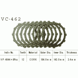 VESRAH VC-462 komplet motocyklowych tarcz sprzęgła sklep MOTORUS.PL